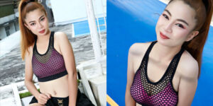 สาวตาโตโชว์เสียว